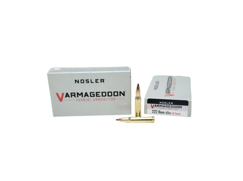 Nosler Varmageddon .222 Rem 40 Grain Flat Base Tipped